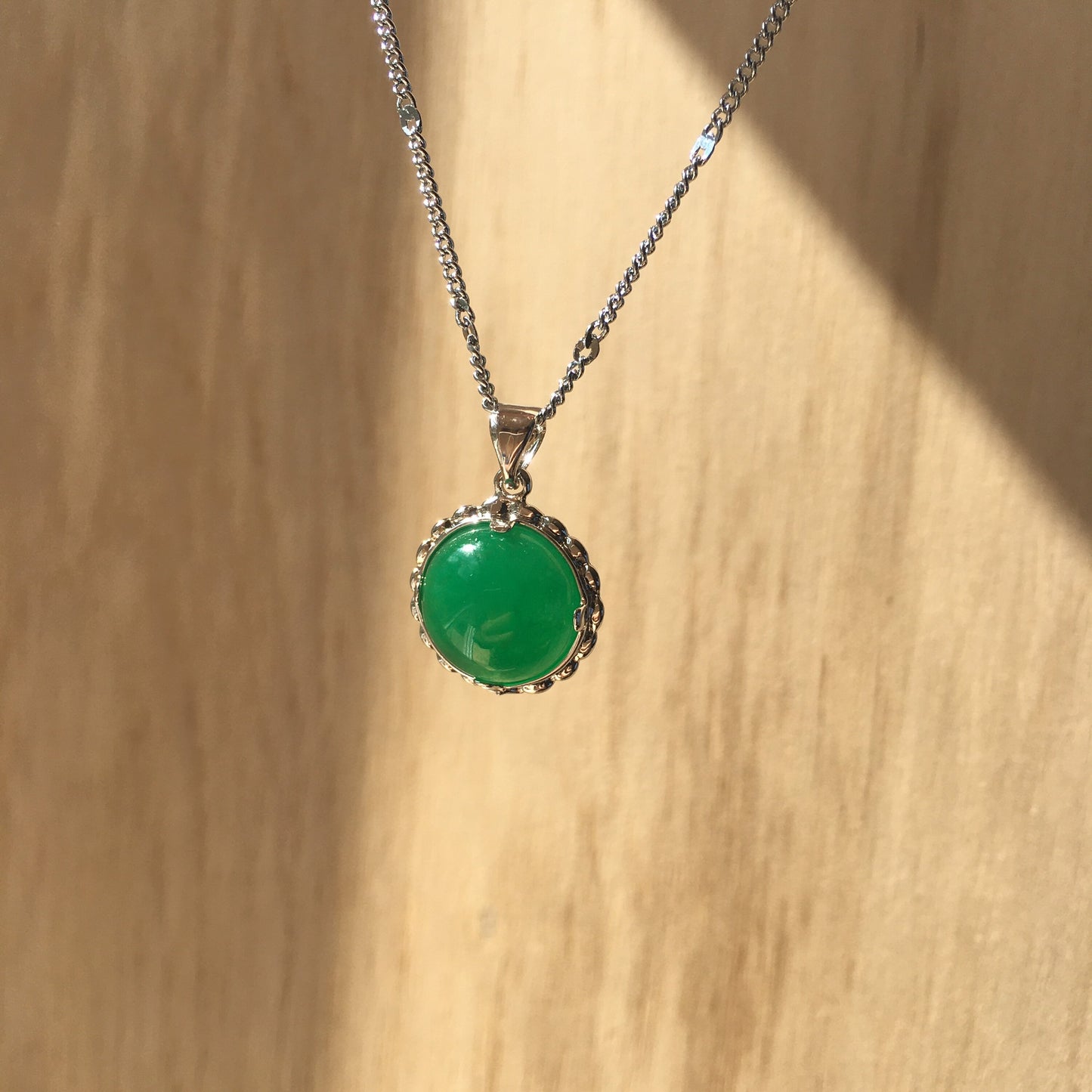 Jade love Chinese pendant necklace