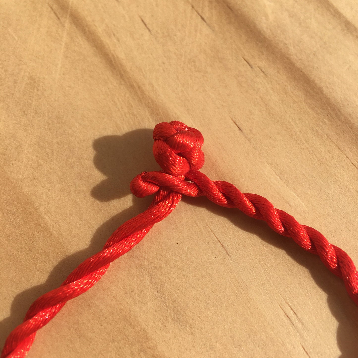 Good Fortune Coin red string woven bracelet