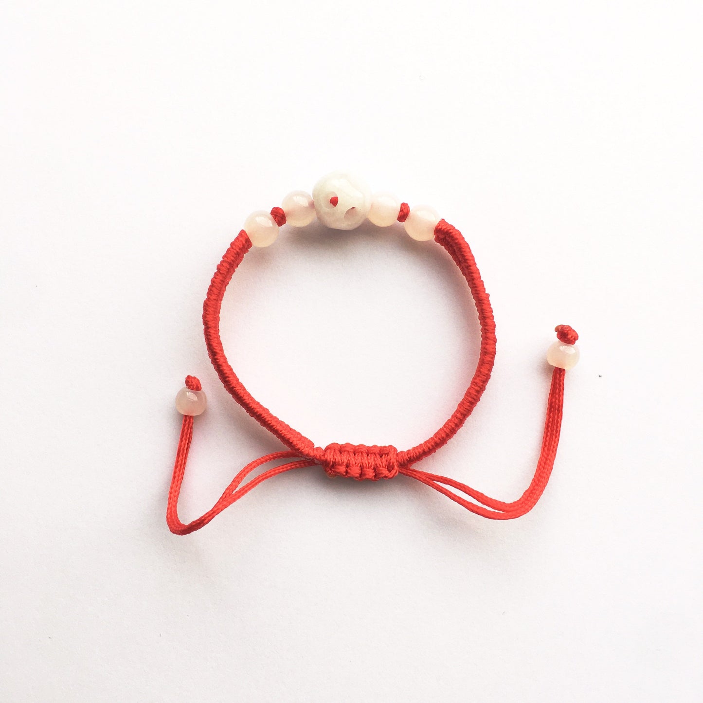 Jade lucky red string woven Bracelets