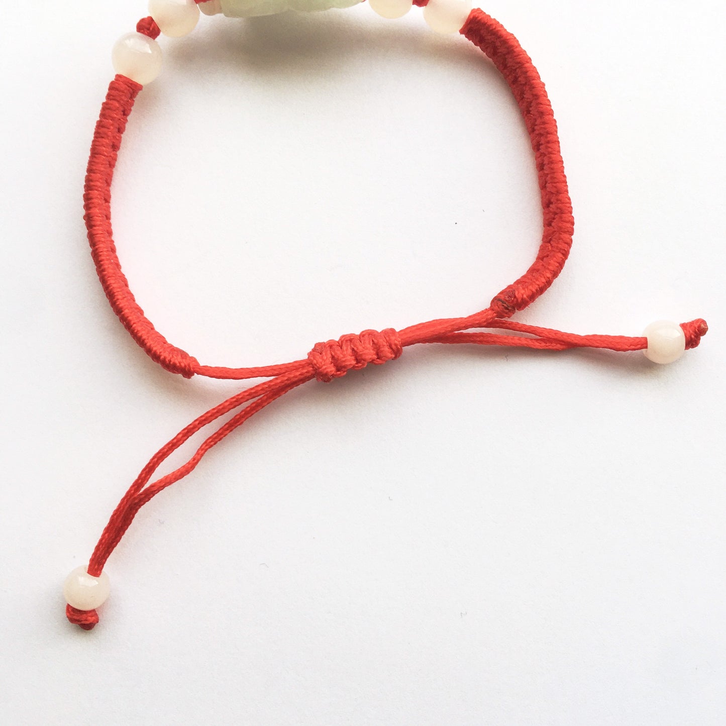 Jade dragon lucky red string woven Bracelets