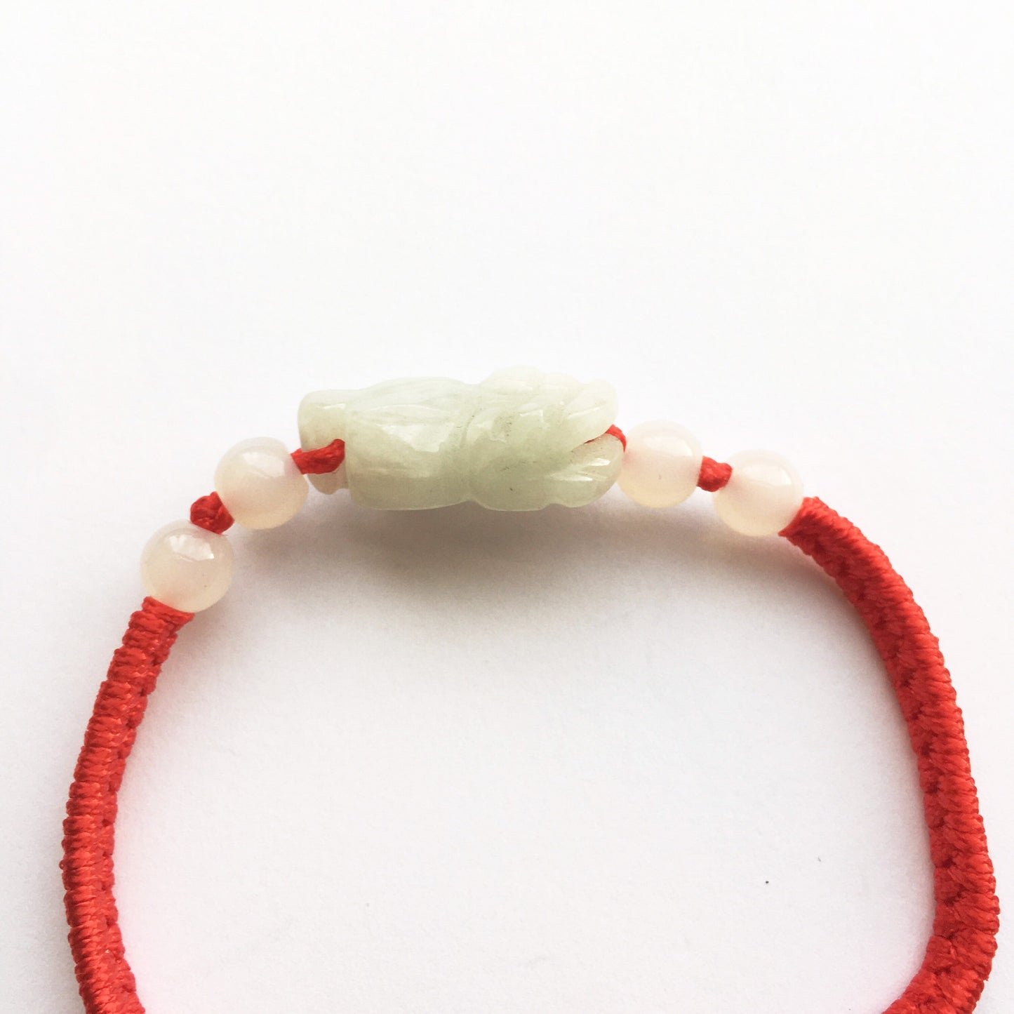 Jade dragon lucky red string woven Bracelets