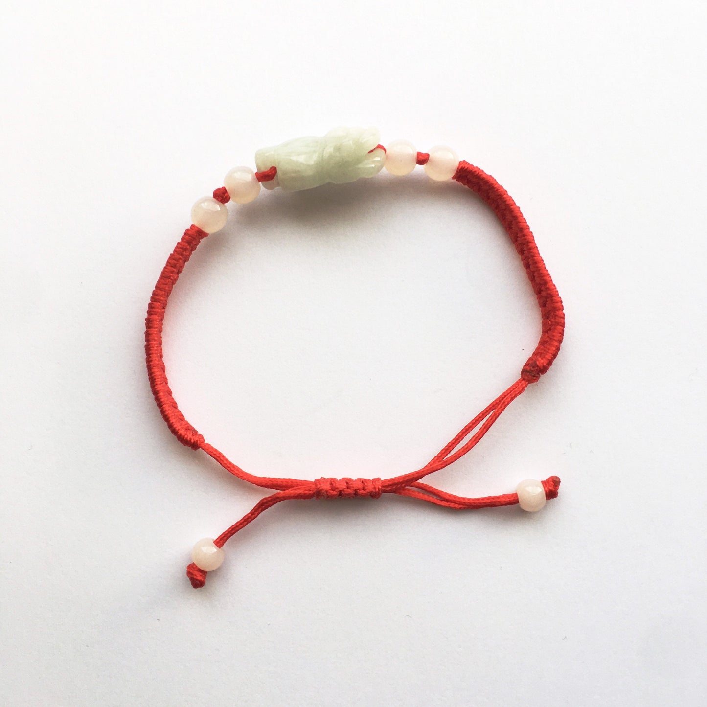Jade dragon lucky red string woven Bracelets