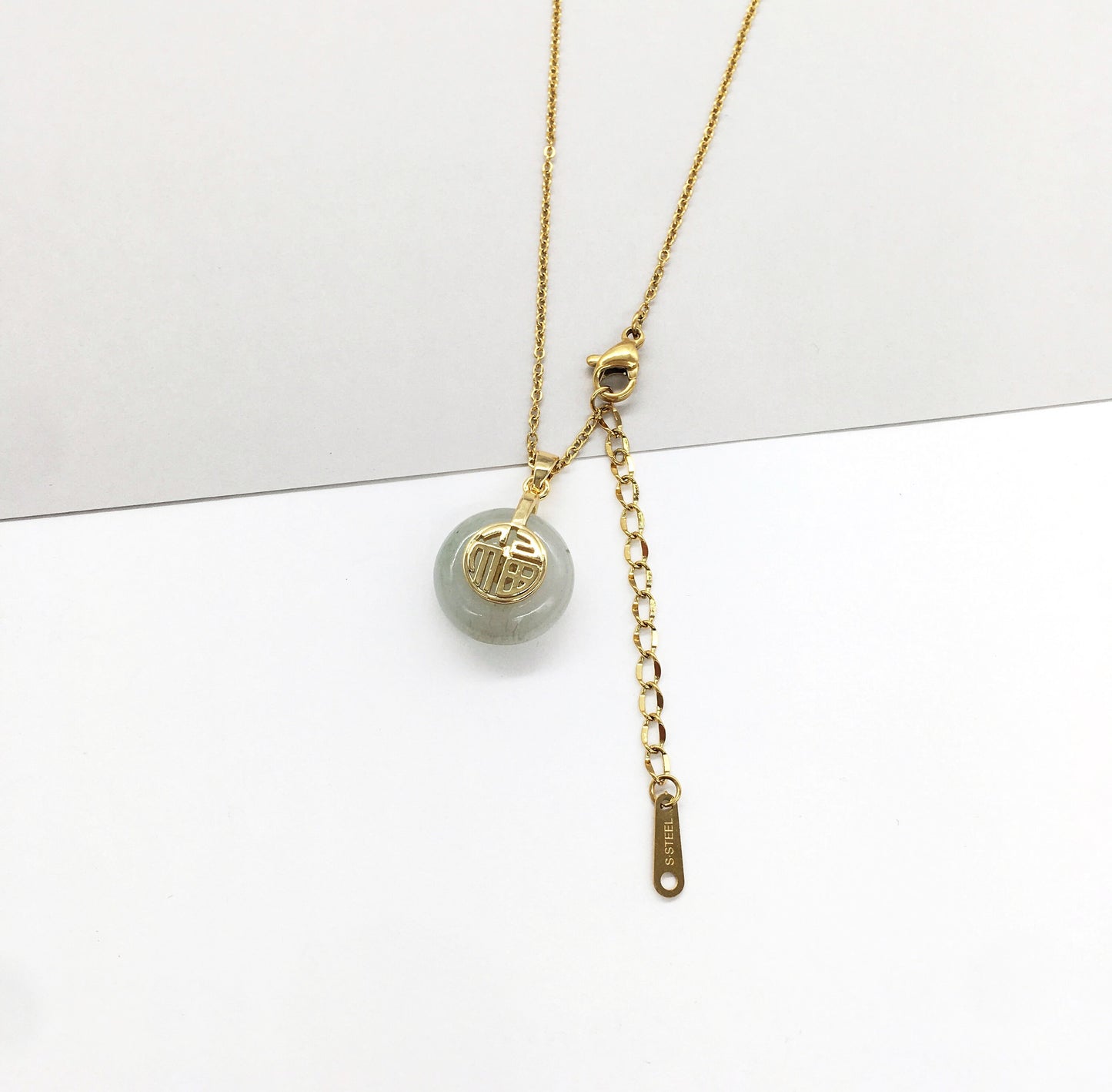 Natural Jade Good Fortune Circle Donuts Jade Peace Buckle Coin Jade Jewelry Jade necklace Lucky Gift