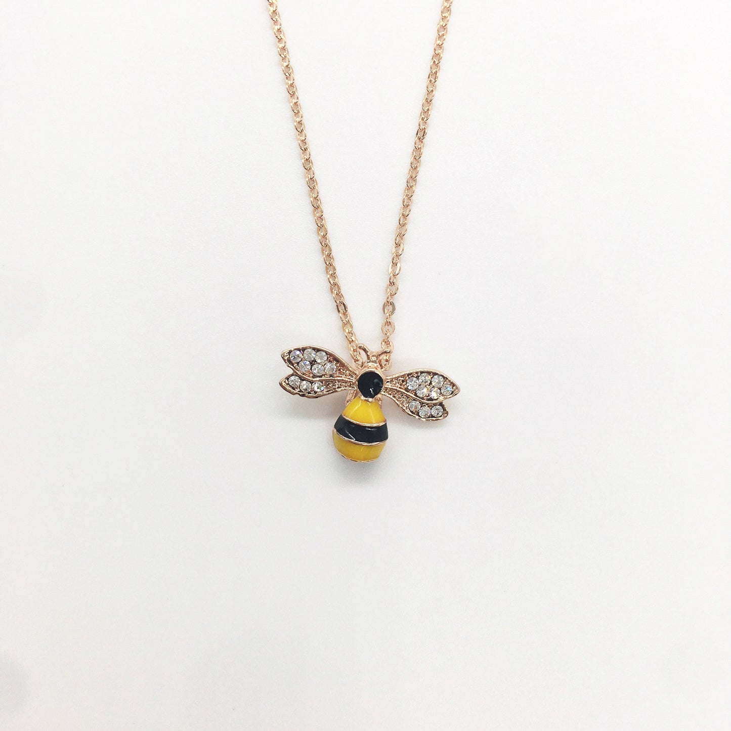 Rose gold plated Bumble Bee design Necklace for girls