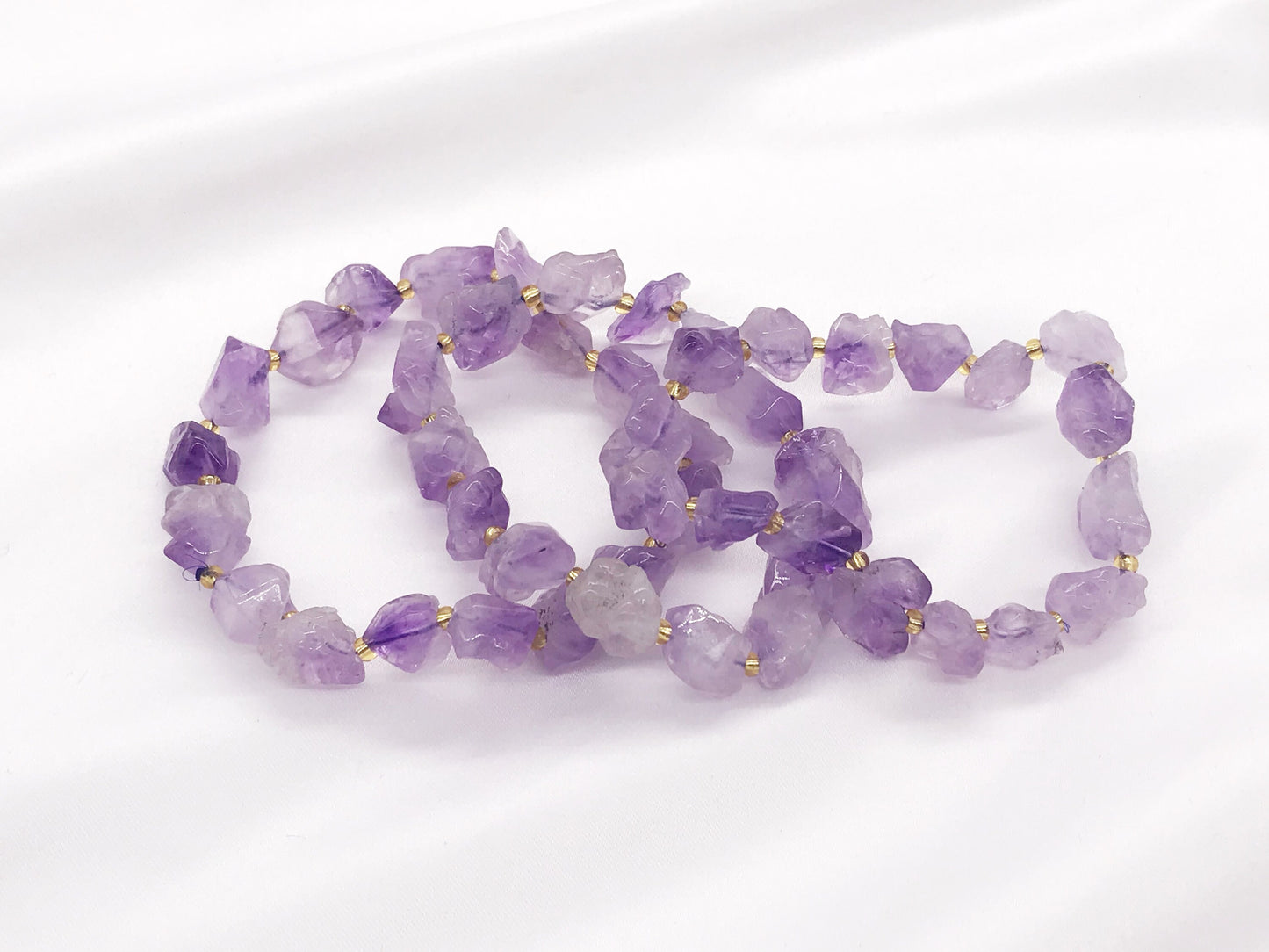 Natural Purple Amethyst Bracelet, Crystal Bracelet