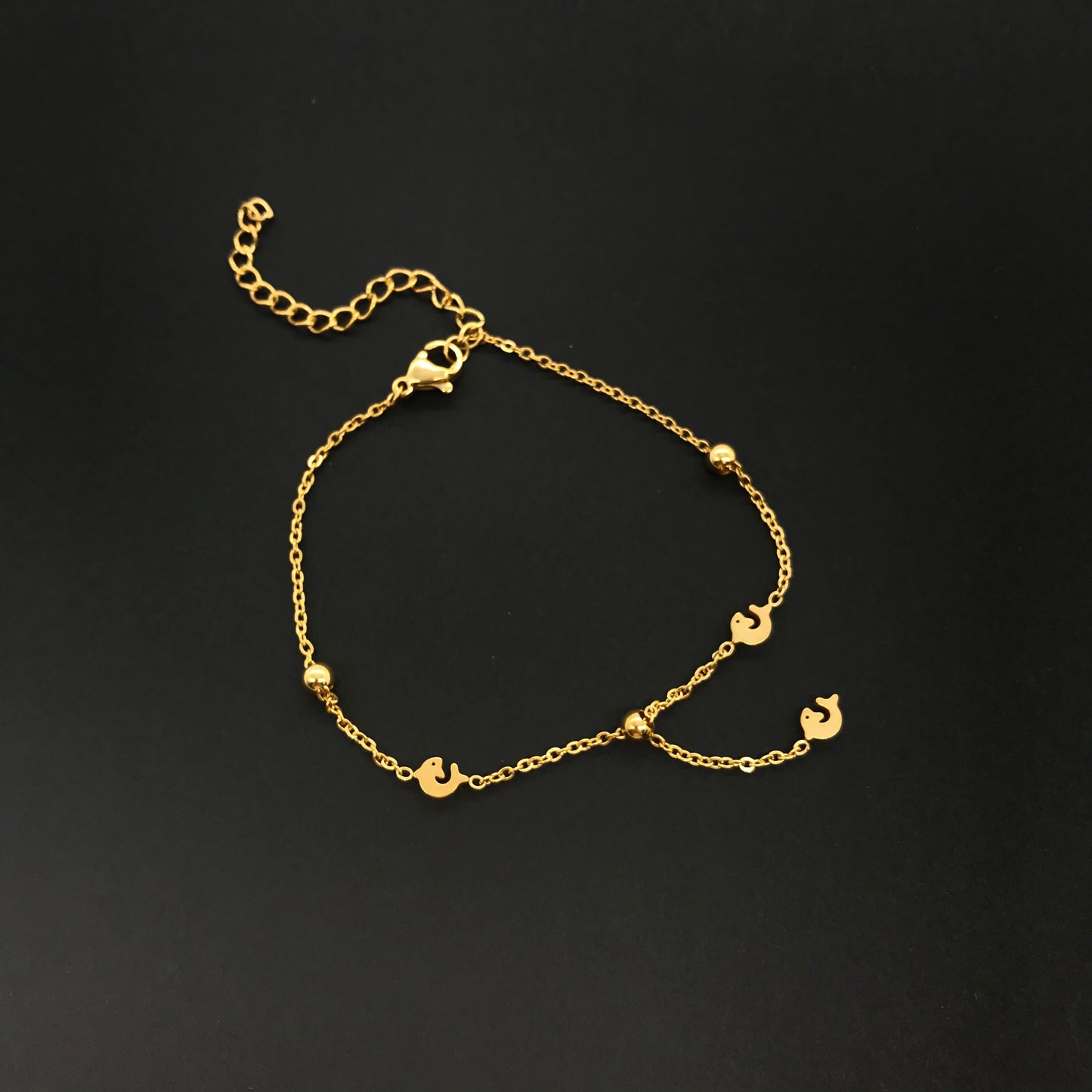 Dolphin Bracelet, 18k Gold filled Dolphin Bracelet, Dolphin jewelry