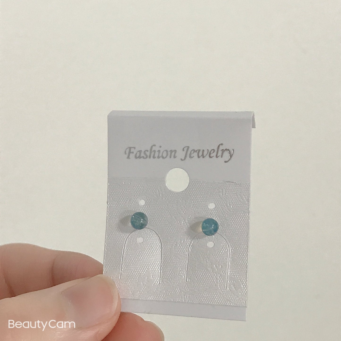 4mm Blue Agate Ball Sterling Silver Studs Earring