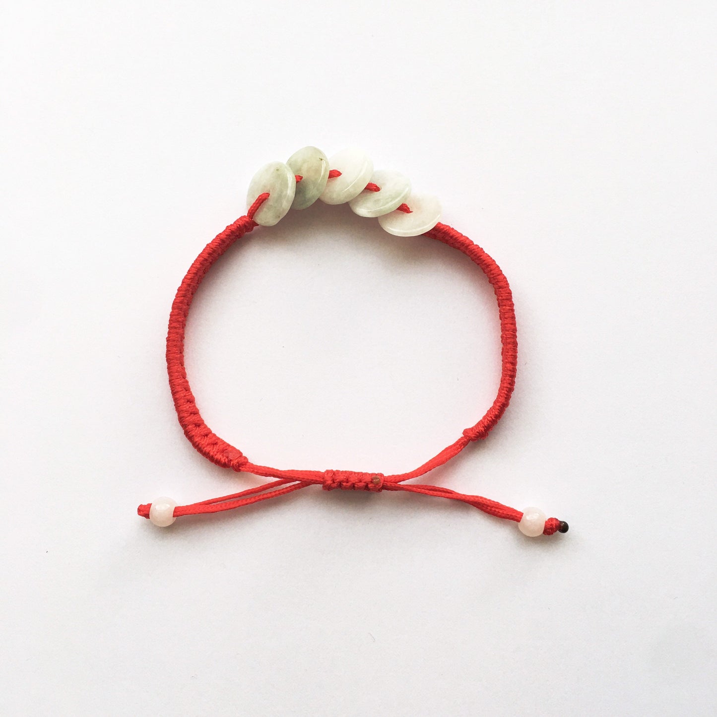 Jade lucky red string woven Bracelets