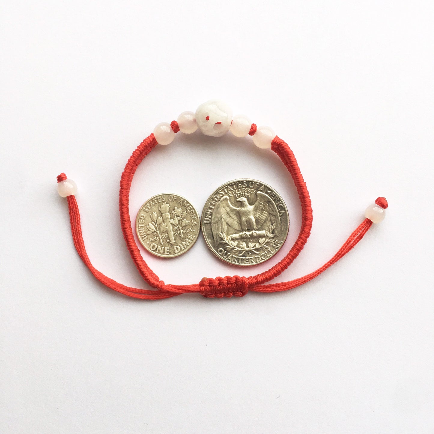 Jade lucky red string woven Bracelets