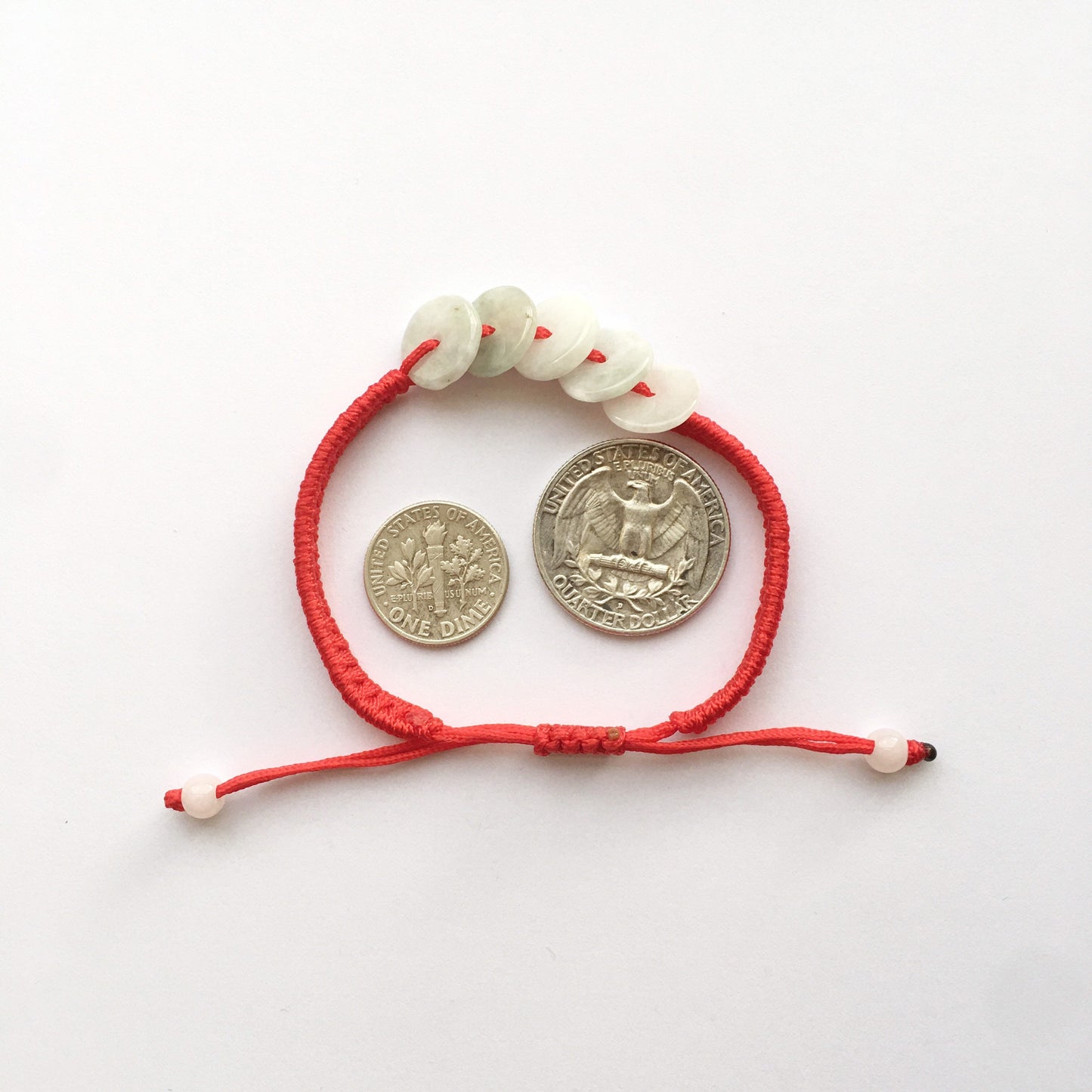 Jade lucky red string woven Bracelets