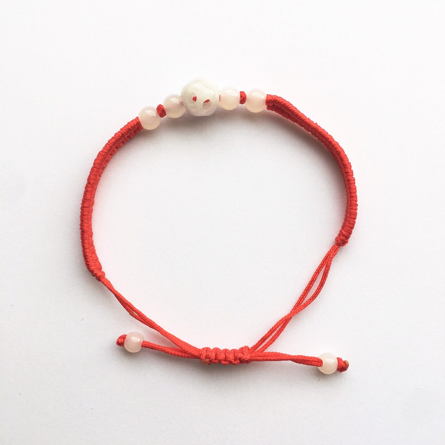 Jade lucky red string woven Bracelets