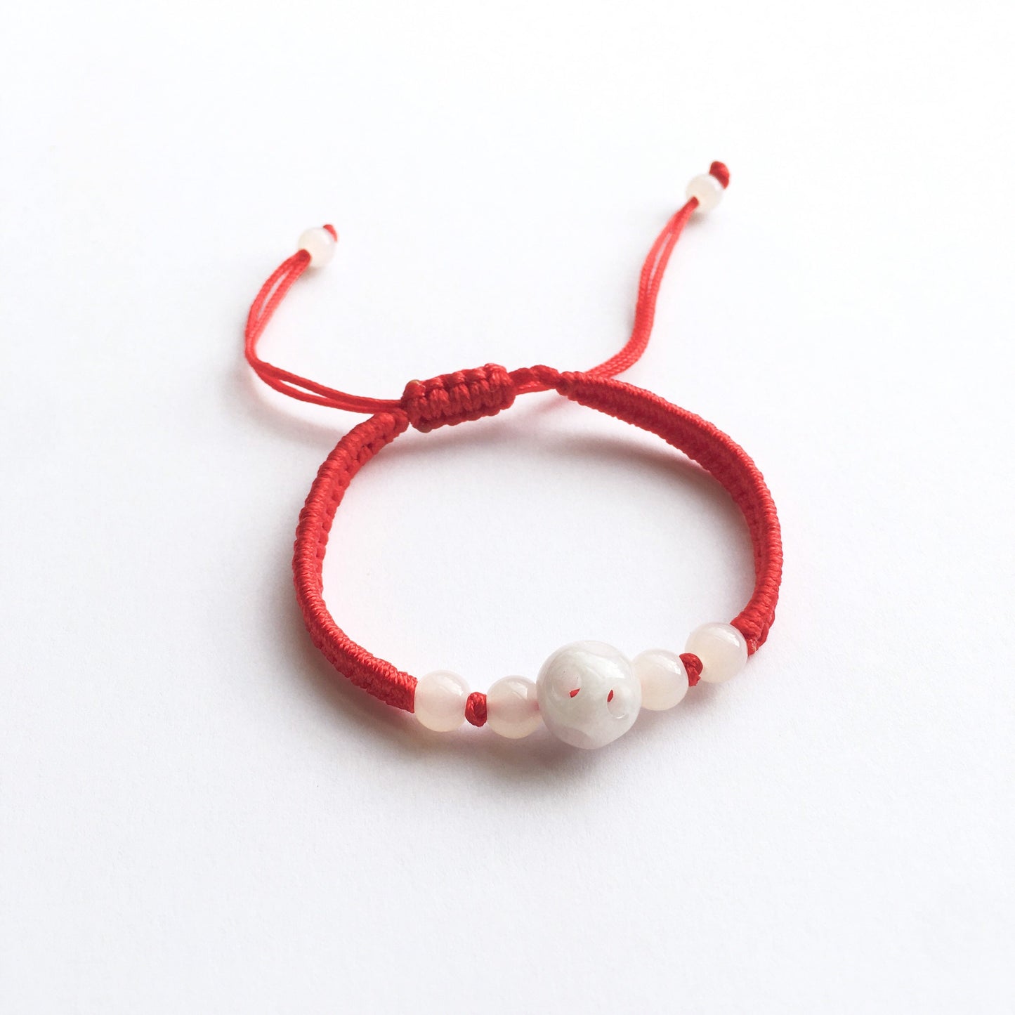 Jade lucky red string woven Bracelets