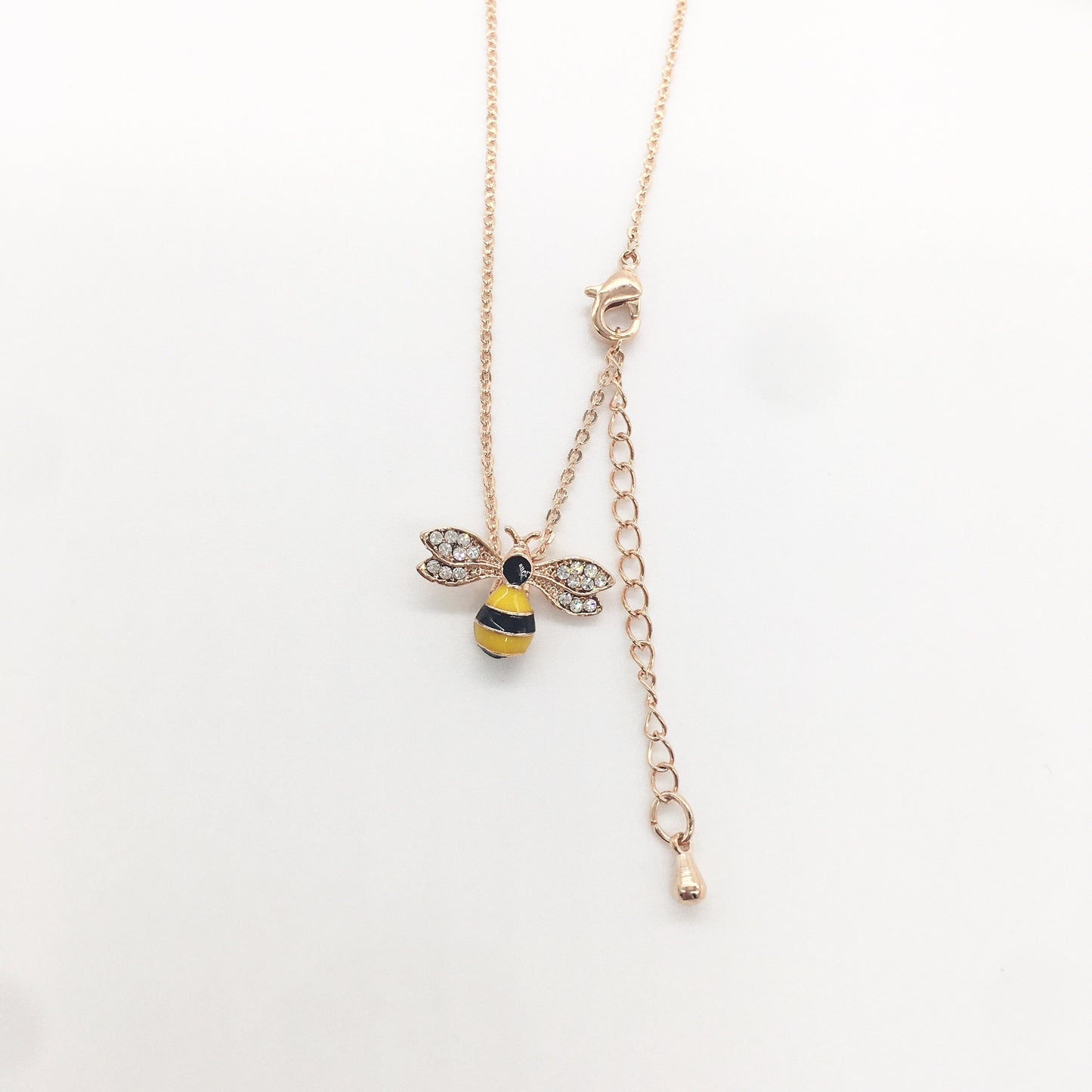 Rose gold plated Bumble Bee design Necklace for girls