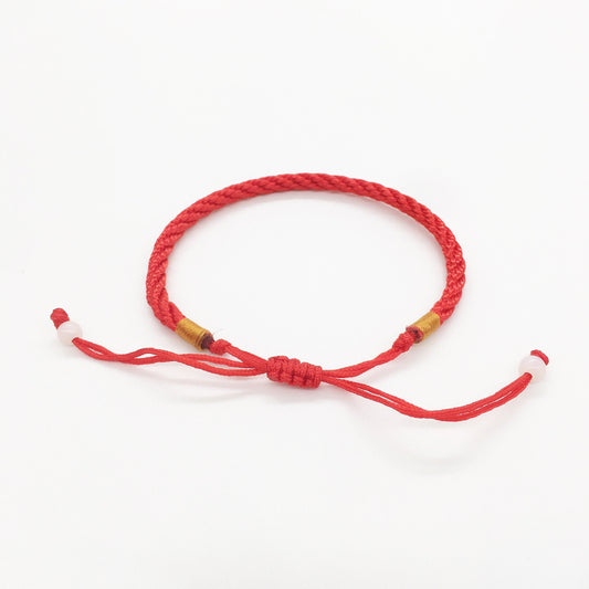 Good Fortune Lucky Red String Woven Bracelet