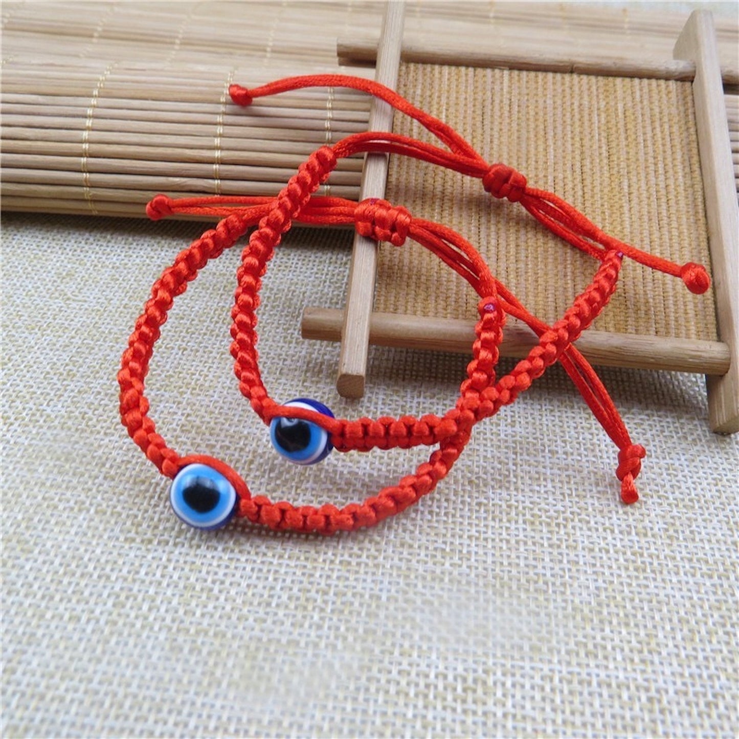 Evil Eye Lucky Red String woven Bracelet, Kabbalah Protection Adjustable Bracelet For Women Men Boys Girls Baby