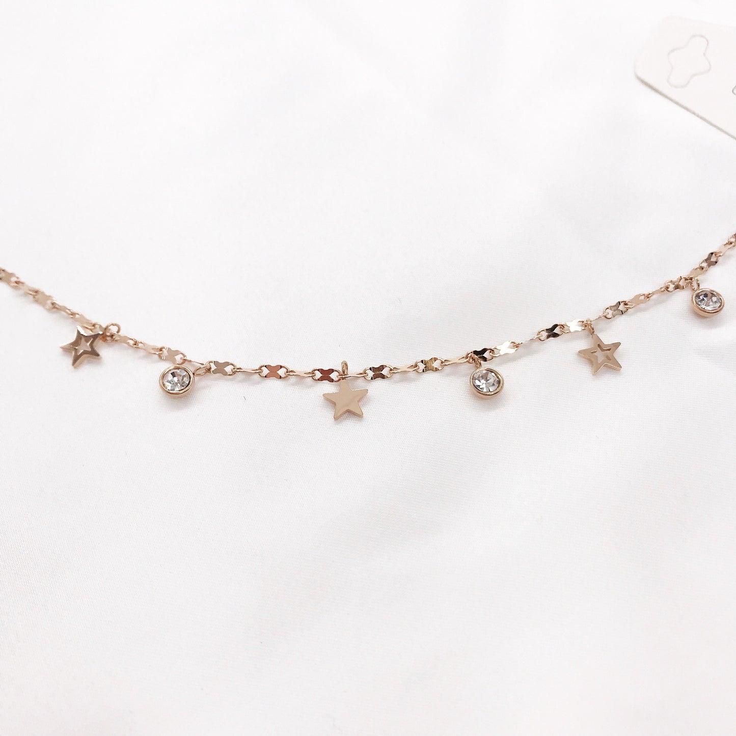 Shiny star stainless steel anklet